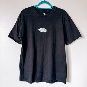 Visual Outreach Program Black Short Sleeve Graphic Tee Size Large